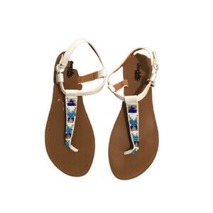 Charlotte Russe beaded thong sandals 8